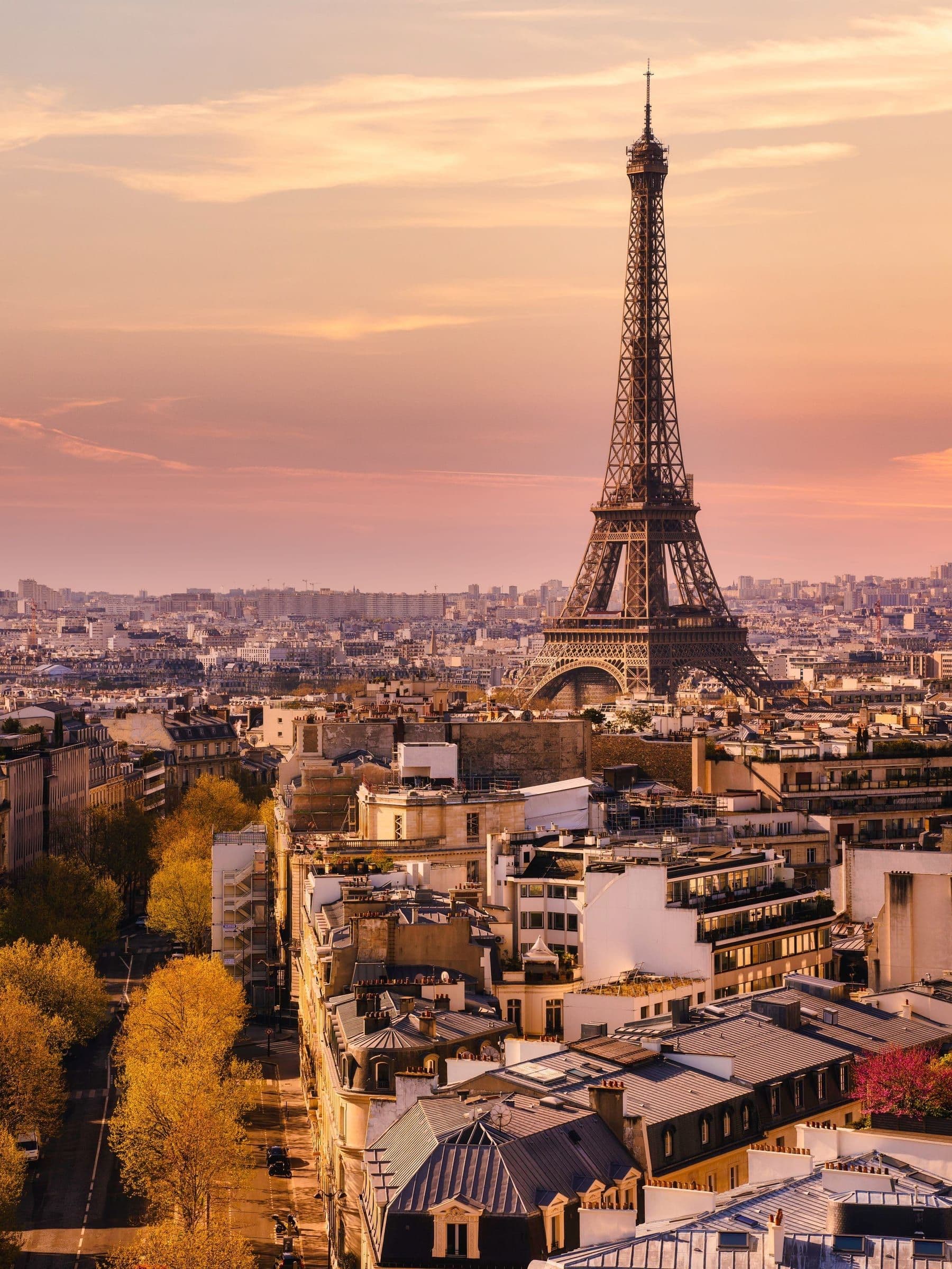 Vista panorámica de una ciudad europea